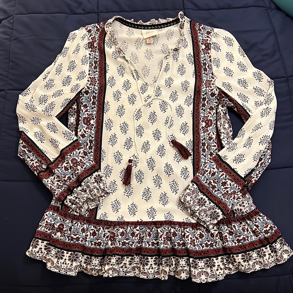 🌹Knox Rose Peasant Blouse🌹